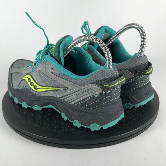Saucony Grid Raptor TR7 Gray/Teal Trail Running Shoes S15283-2 Women’s Size 7 - Picture 7 of 12